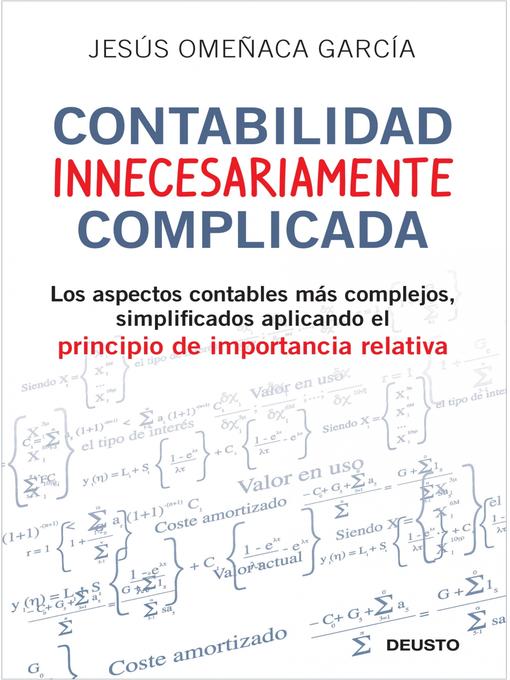 Title details for Contabilidad innecesariamente complicada by Jesús Omeñaca García - Available